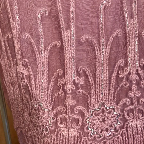 Soft Surroundings Lavender Embroidered Tunic - Picture 3 of 3